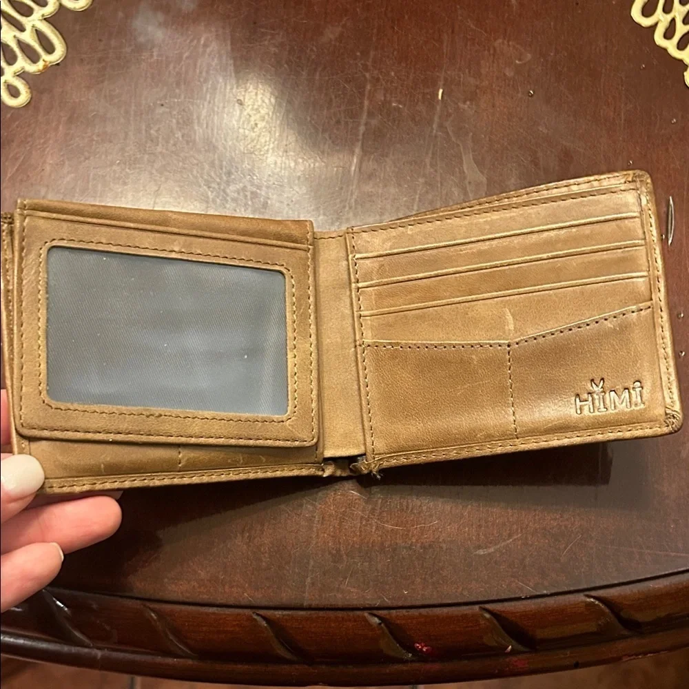 HIMI Classic Brown Leather Wallet